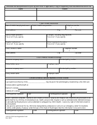 Child Care Registration Form - Washington, Page 2