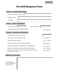 Document preview: Fire Drill Response Form