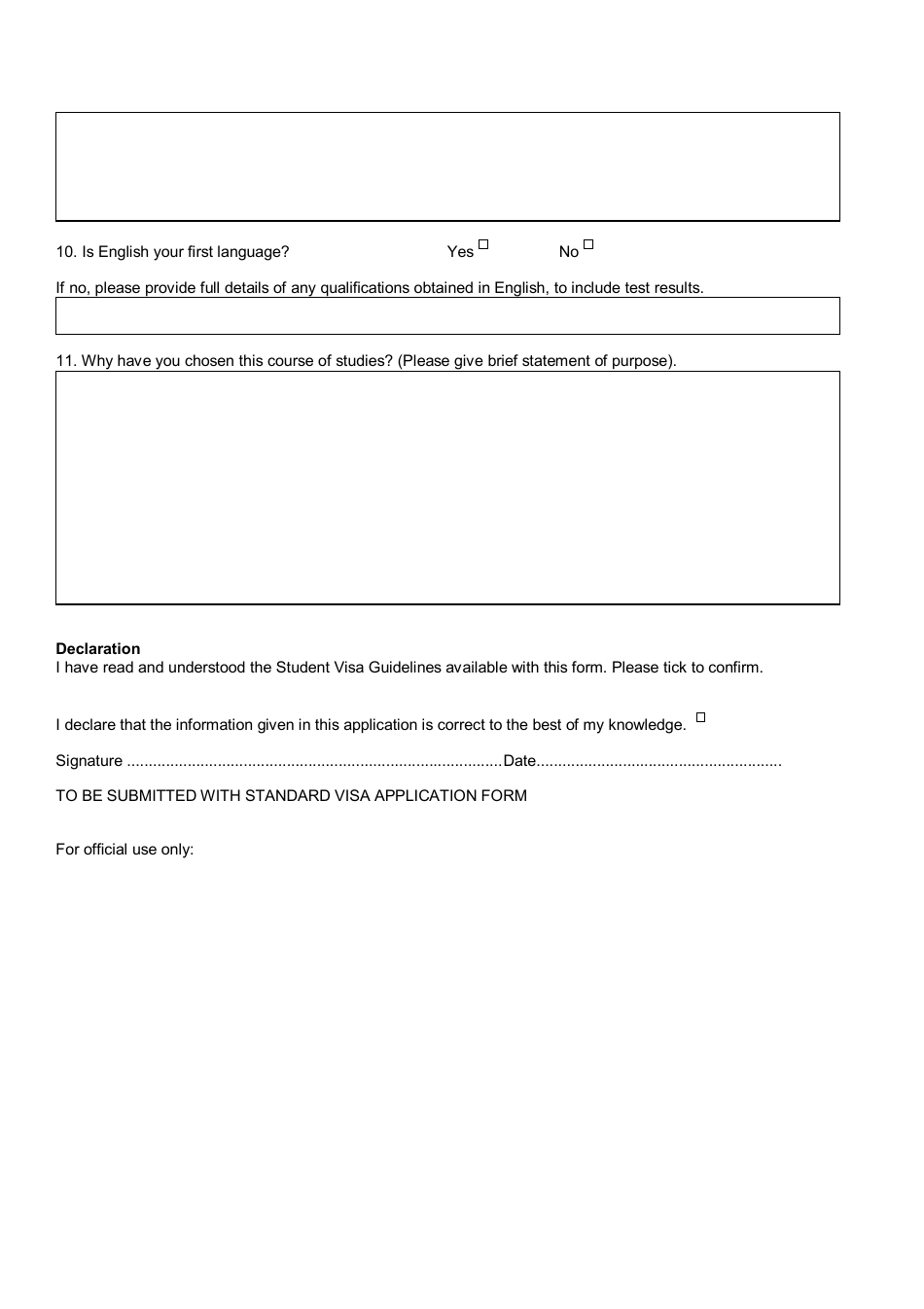 Ireland Student Visa Application Form Fill Out Sign Online And Download PDF Templateroller
