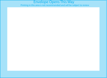 Document preview: Mini Envelope Template - Blue Frame