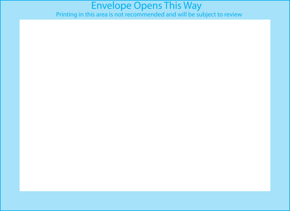 Blue Frame Mini Envelope Template Image Preview