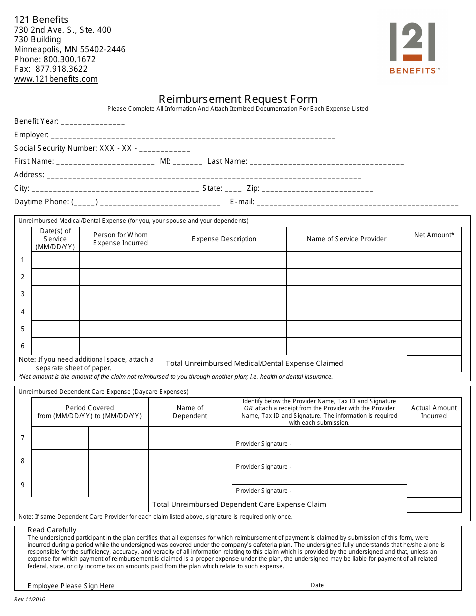 dependent-care-health-care-reimbursement-account-plans-claim-form-free