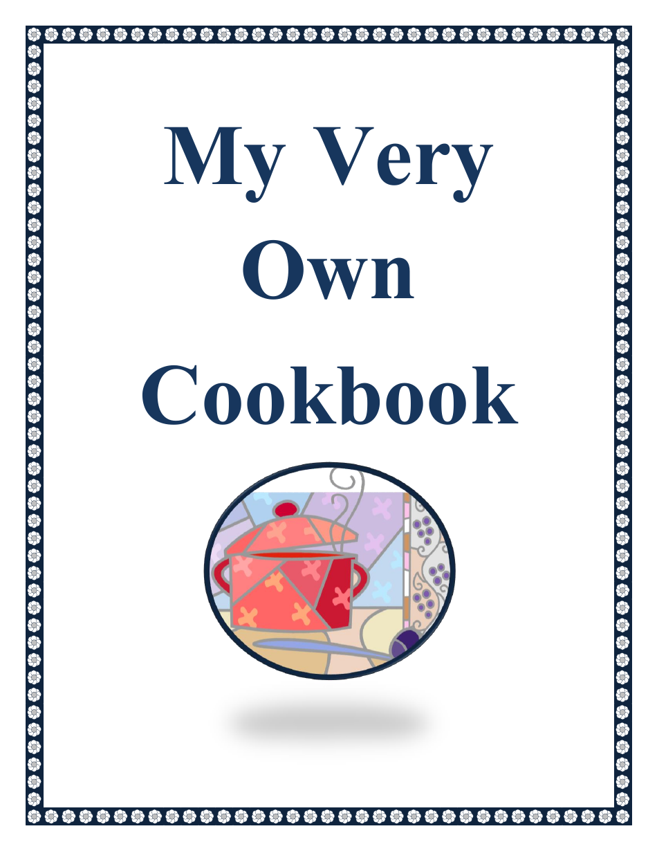 Cookbook Template - My Very Own Cookbook Template