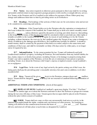 Month-To-Month Lease Agreement Form - Nebraska, Page 7