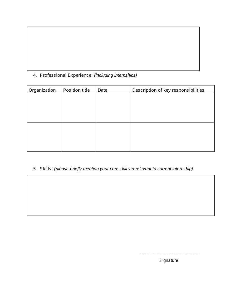 Application Form for Performa National Youth Internship on Peace and Development - Pakistan, Page 2