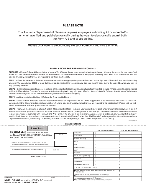 Form A-3  Printable Pdf