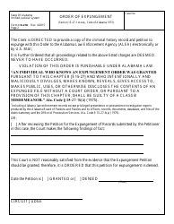 Form CR-65D Order of Expungement - Alabama, Page 2