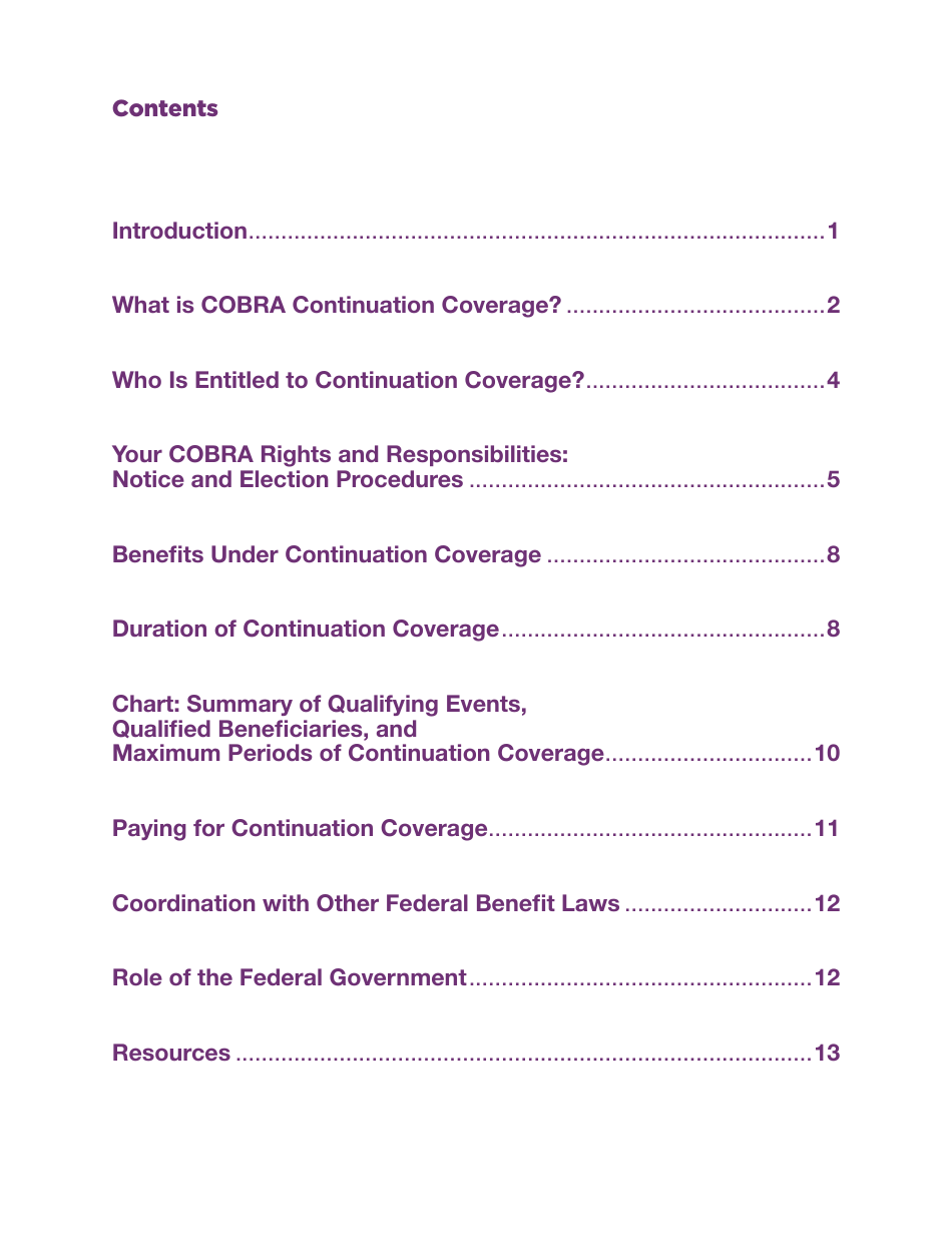 An Employees Guide to Health Benefits Under Cobra, Page 3