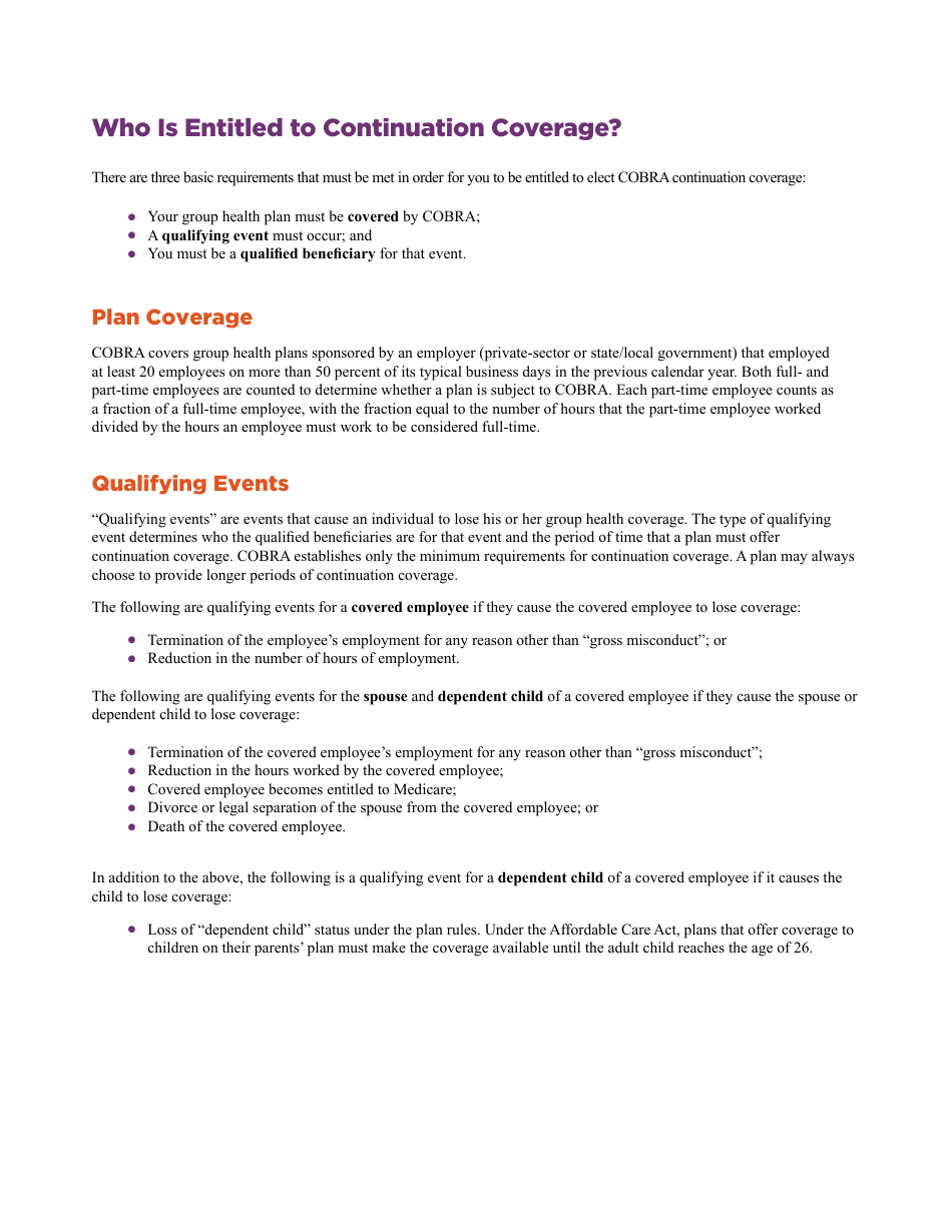 An Employees Guide to Health Benefits Under Cobra, Page 7