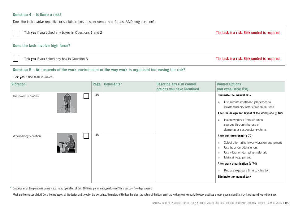 Risk Assessment and Risk Control Form - Australia, Page 11