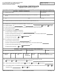 FEMA Form 086-0-33 Elevation Certificate, Page 3
