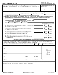FEMA Form 086-0-33 Elevation Certificate, Page 4