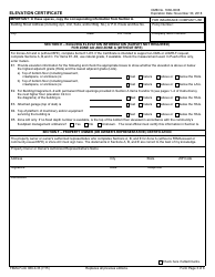 FEMA Form 086-0-33 Elevation Certificate, Page 5