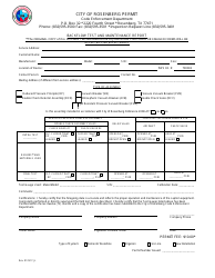 Document preview: Backflow Test Permit and Maintenance Report - City of Rosenberg, Texas