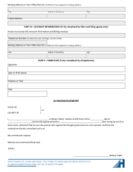SEC Form 2084 Uniform Application for Access Codes to File on Edgar - Highland Business Services, Page 2