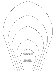 Document preview: Oval Flower Petals Template