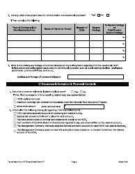 Freddie Mac Form 477 (Fannie Mae Form 1077) Condominium Project Questionnaire - Short Form, Page 3