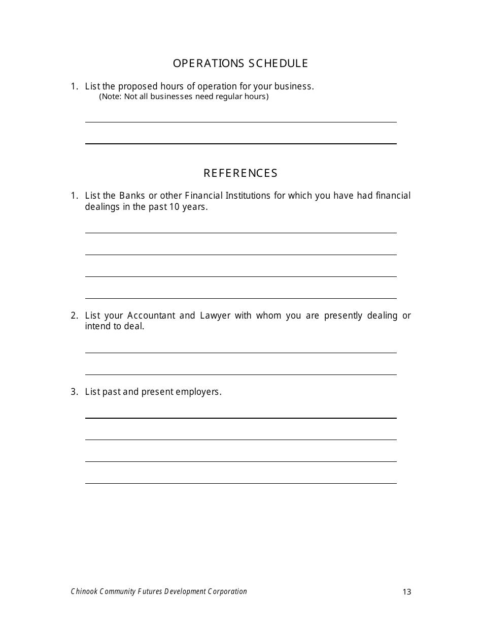 Business Proposal Template - Community Futures Chinook, Page 14