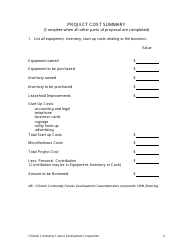 Business Proposal Template - Community Futures Chinook, Page 3