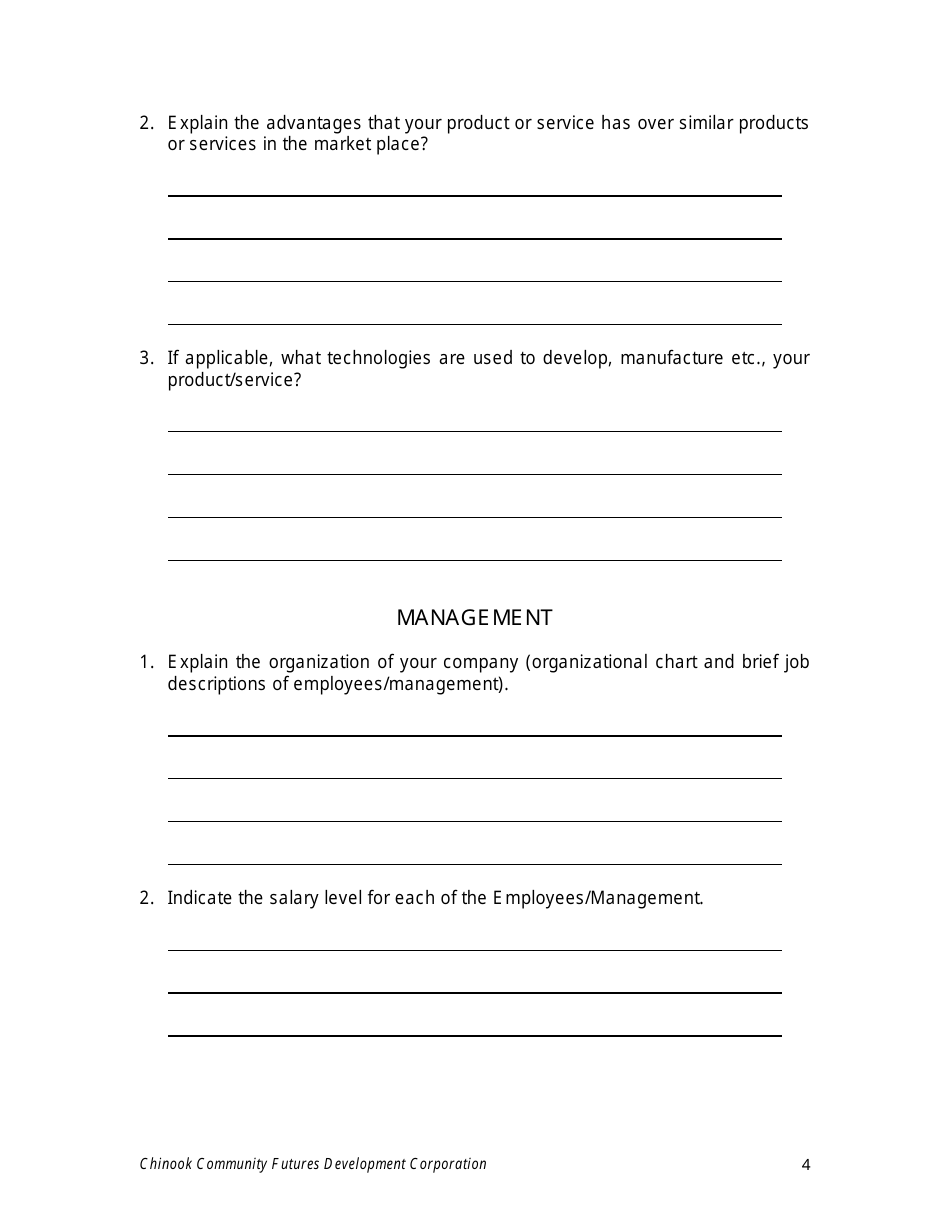 Business Proposal Template - Community Futures Chinook, Page 5