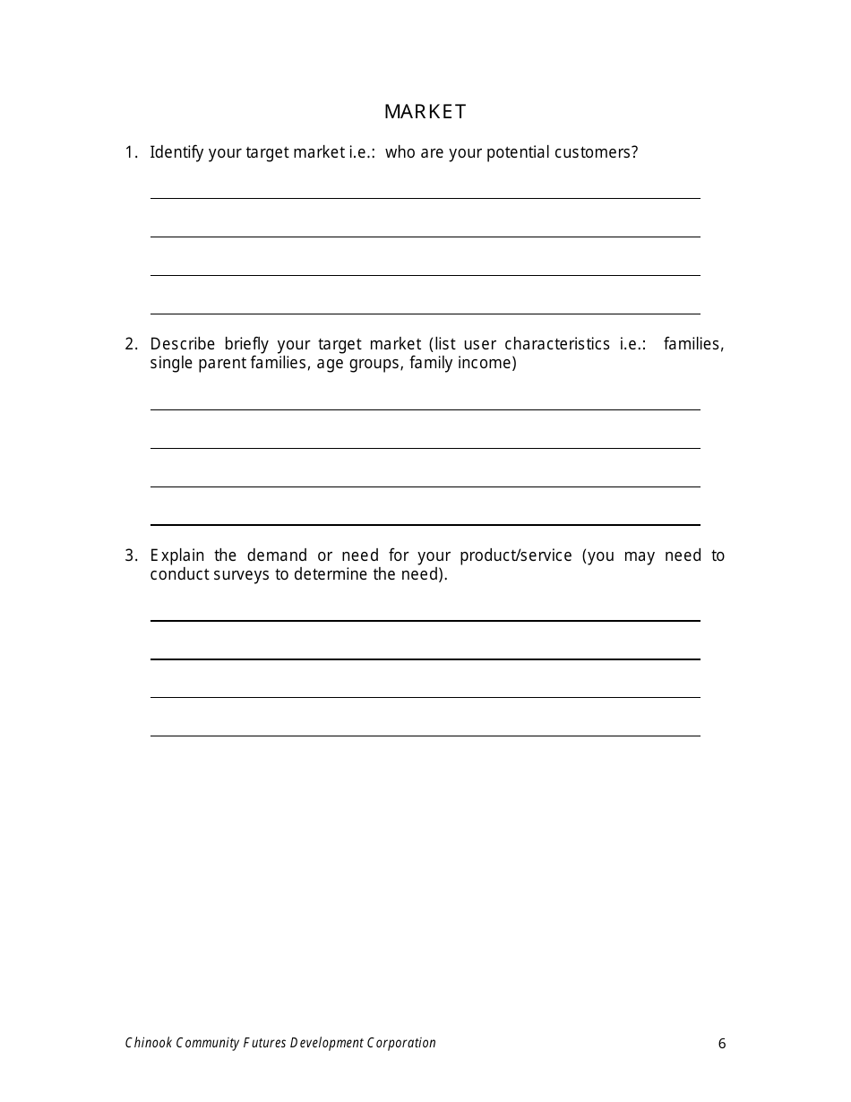 Business Proposal Template - Community Futures Chinook, Page 7