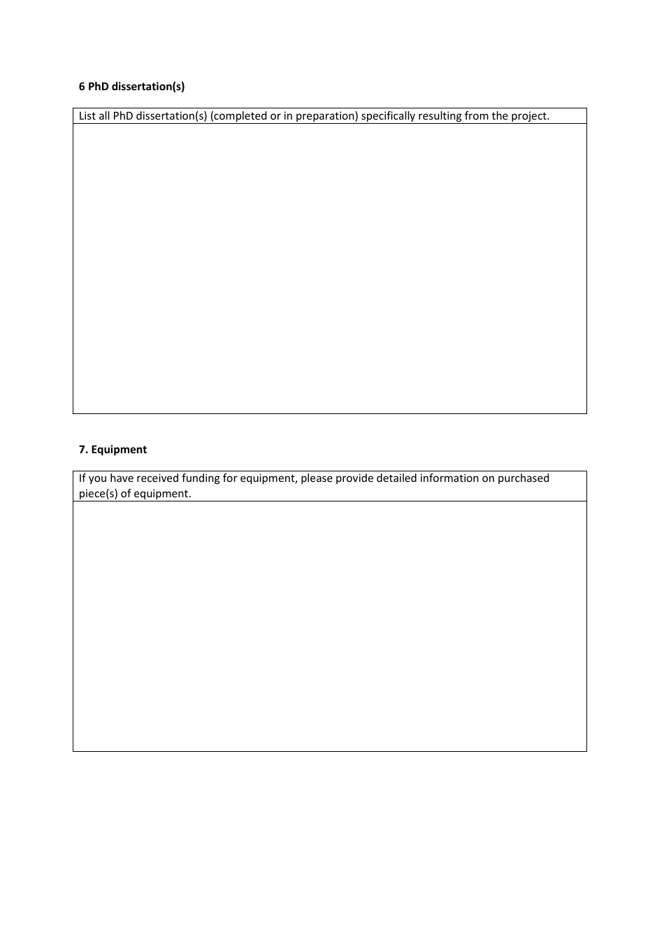Project Progress Report Template, Page 6