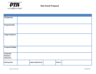 New Event Proposal Template - Pta, Page 3