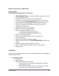 Proposal Request Template, Page 2
