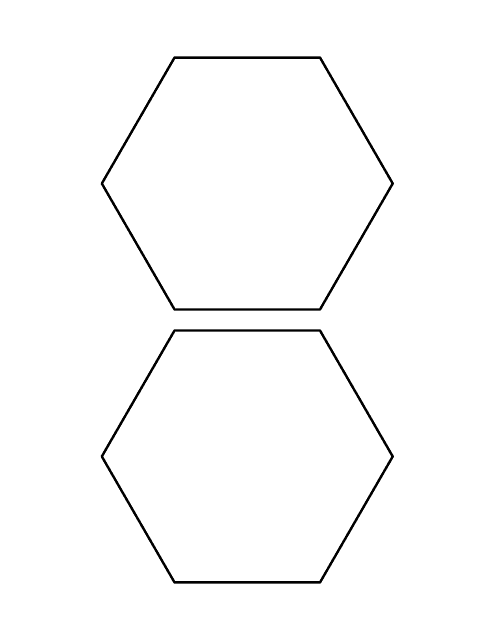 Free Printable Hexagon Template Pdf Download