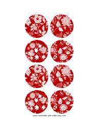 Red Gift Tag Templates