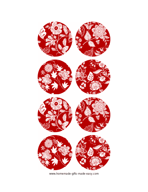 Red Gift Tag Templates Preview