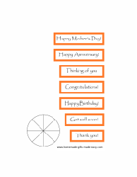Orange Gift Tag Templates, Page 3