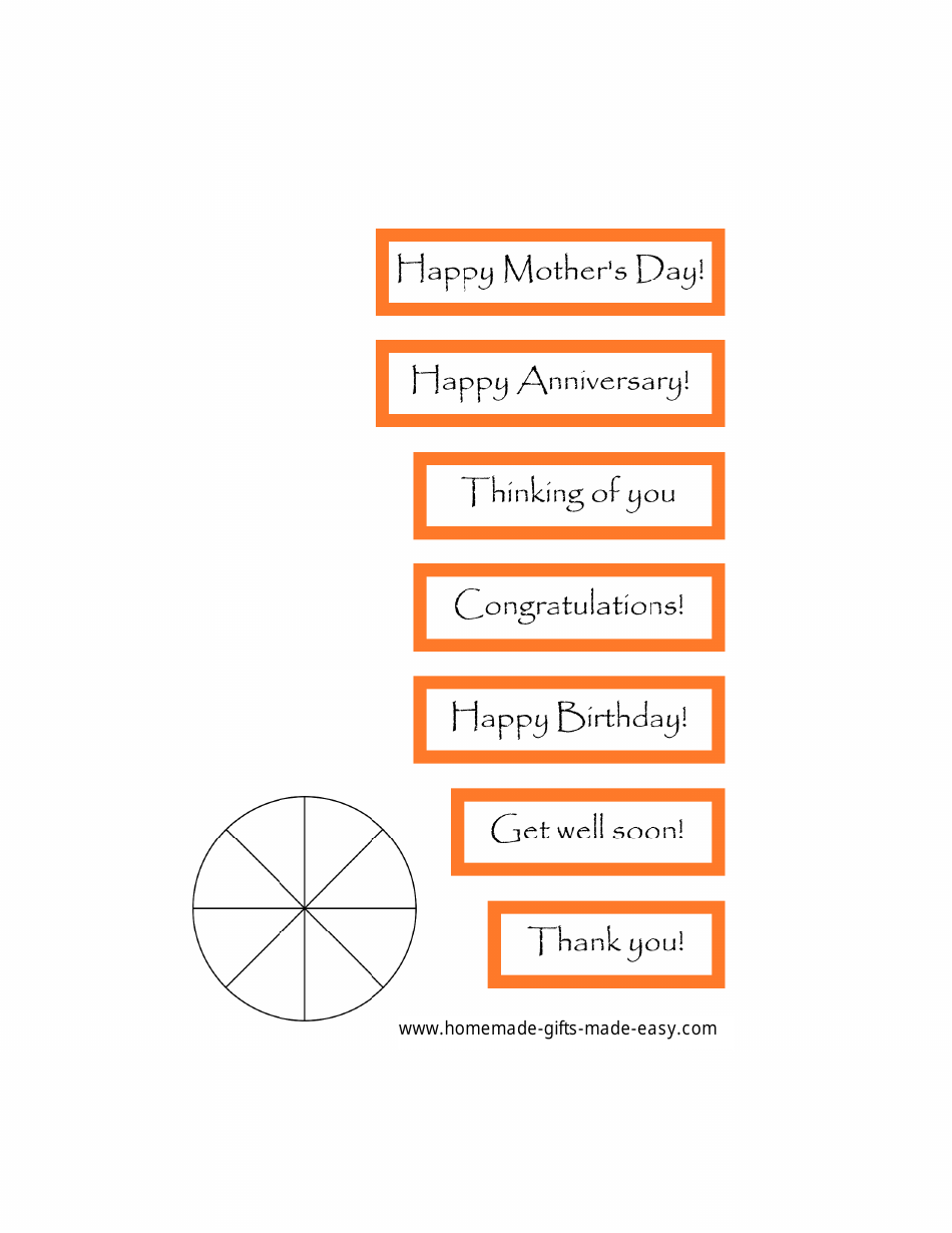 Orange Gift Tag Templates, Page 3