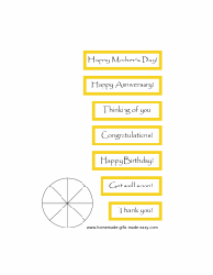 Yellow Gift Tag Templates, Page 3