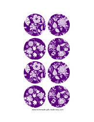 Purple Gift Tag Templates
