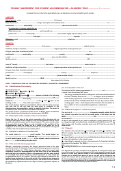 Tenancy Agreement Form for Student Accommodation - Br(Ik - Netherlands