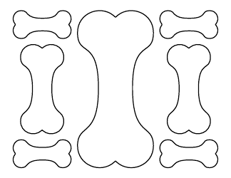 Dog Bone Templates Download Printable PDF | Templateroller