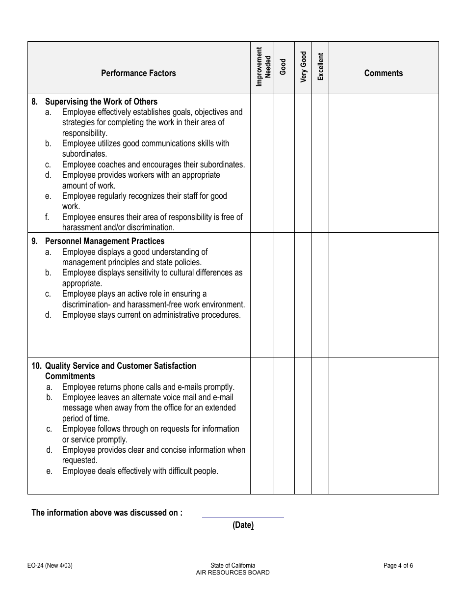 Form EO-24 - Fill Out, Sign Online and Download Printable PDF ...