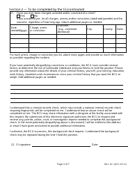 Form MSC301 QED Background Check Request - Oregon, Page 3