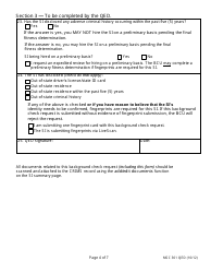 Form MSC301 QED Background Check Request - Oregon, Page 4