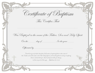 &quot;Baptism Certificate Template&quot;