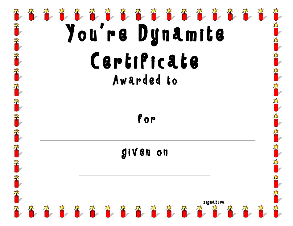 Award Certificate Template - White and Red Image Preview