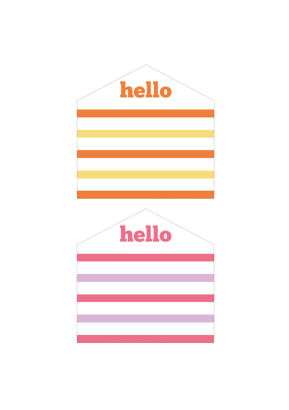 Mini Envelope Templates, Page 3