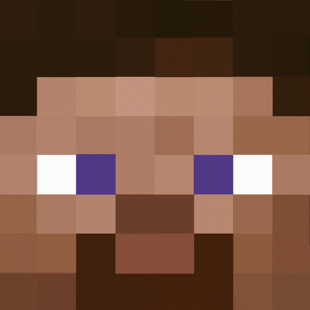 Minecraft Steve Costume Template (Face)