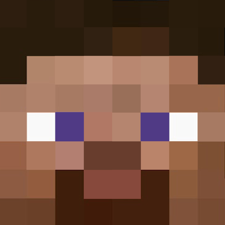 Minecraft Steve Costume Template (Face) - Image preview