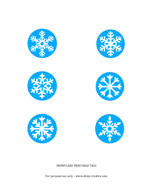 Snowflake Tag Templates - Preview Image