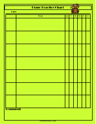 &quot;Green Piano Practice Chart Template&quot;