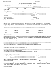 Document preview: Child's Application for Enrollment