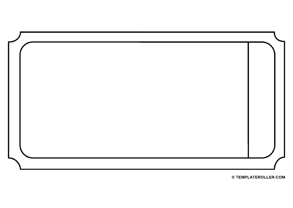 Blank Raffle Ticket Template, Page 1