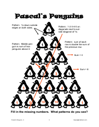Pascal&#039;s Penguins Missing Number Kids Activity Sheet With Answer Key, Page 3